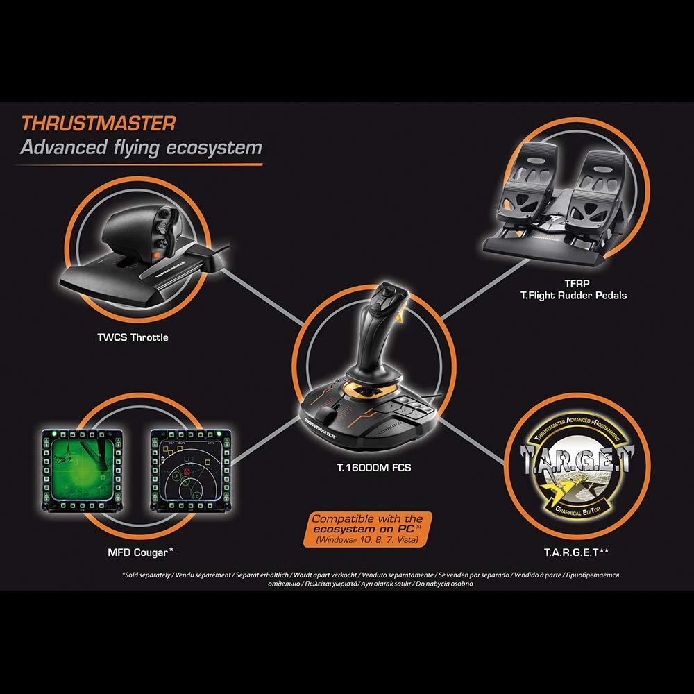 Paquete de Vuelo Thrustmaster T.16000M FCS - Joystick y Acelerador