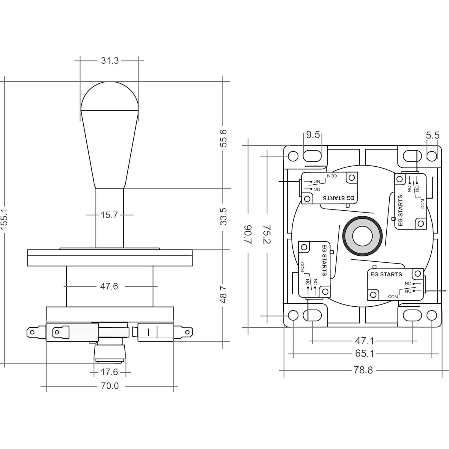 Kit Arcade DIY EG STARTS 2 Jugadores Joystick y Botones