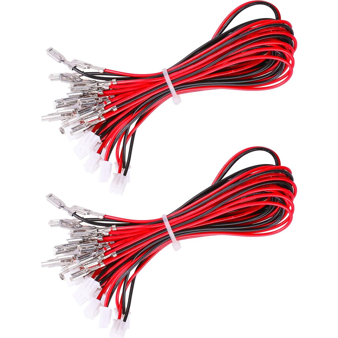 Cables de Salto USB Guwarry 20 Pcs 2.8mm para Arcade