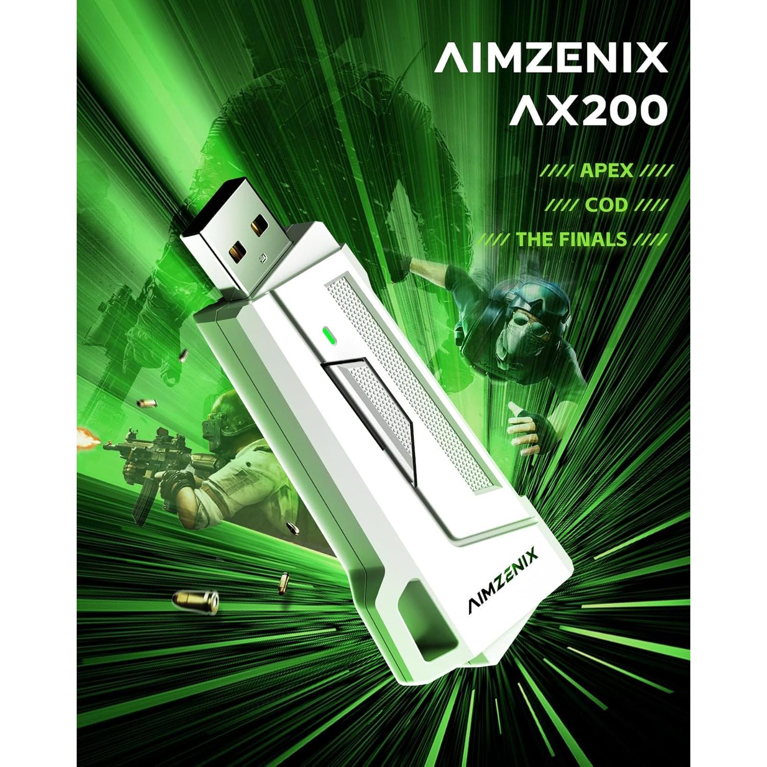 Adaptador de Teclado y Ratón AIMZENIX AX200 para PC y Switch