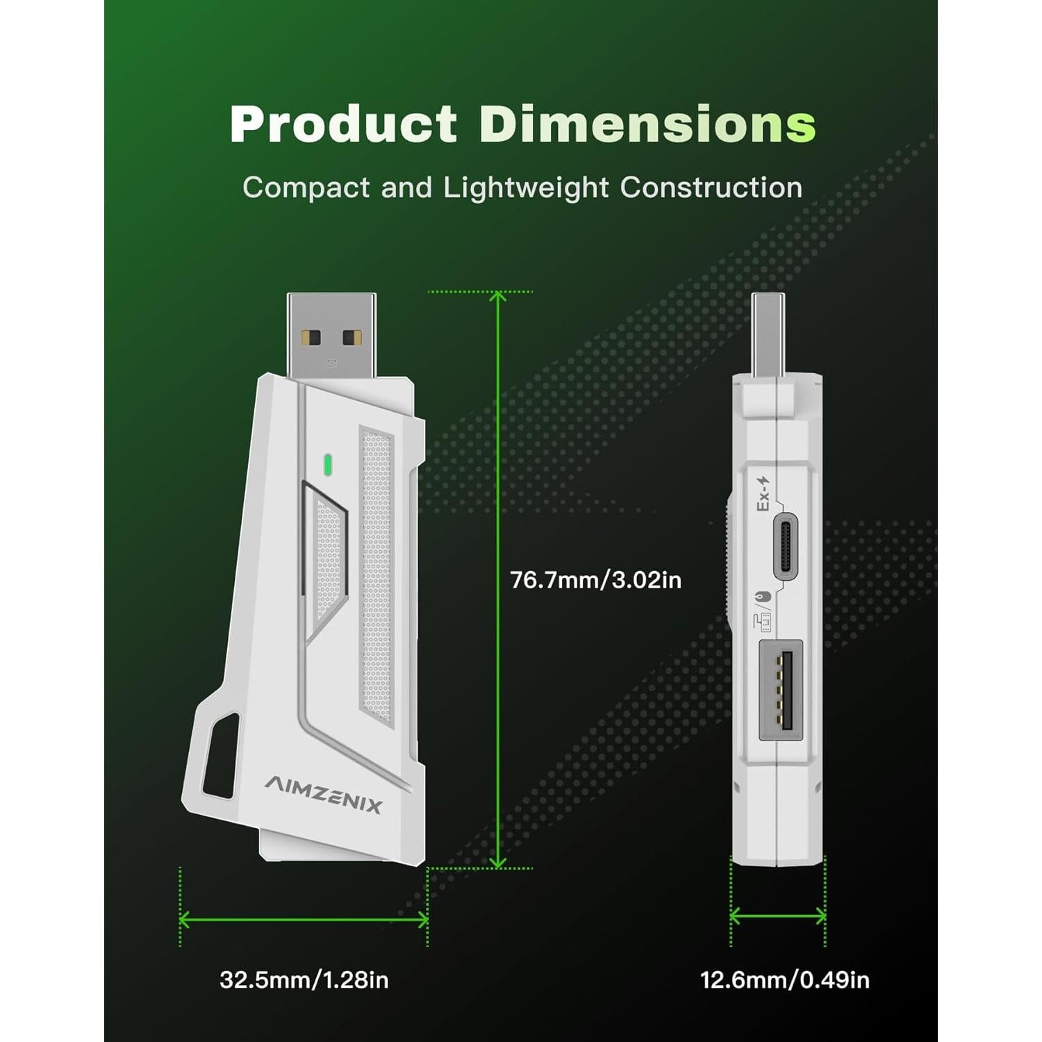 Adaptador de Teclado y Ratón AIMZENIX AX200 para PC y Switch