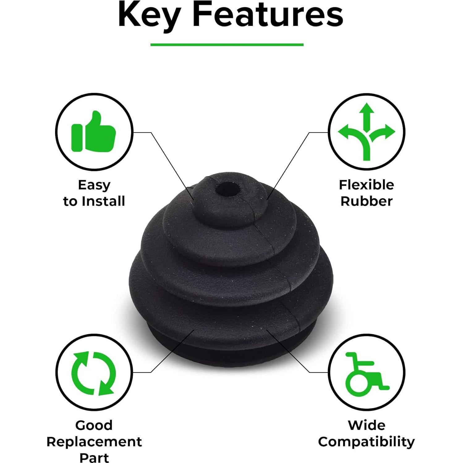 Goma de Joystick AlveyTech para Sillas de Ruedas Eléctricas