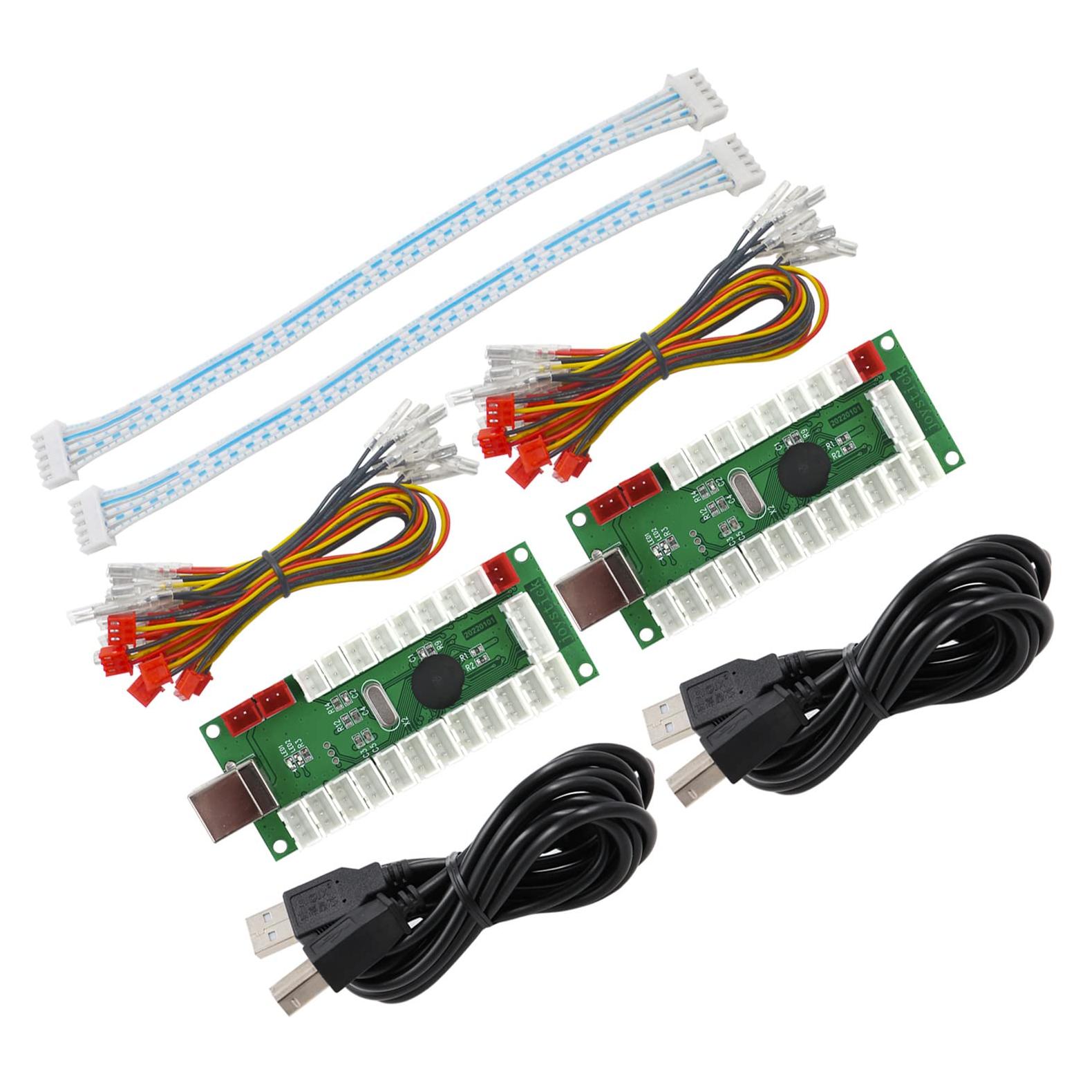 Kit Controlador Arcade SJ@JX 2 Jugadores USB LED 0.31kg