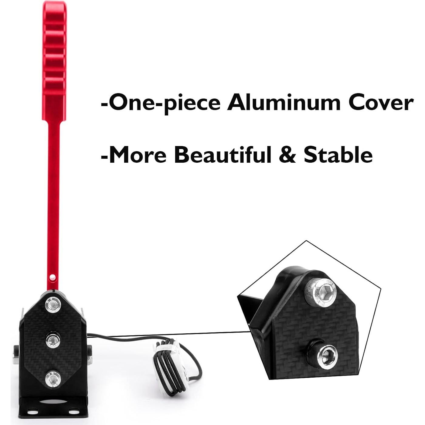 Freno de Mano USB Aikeec con Abrazadera Rojo para PC