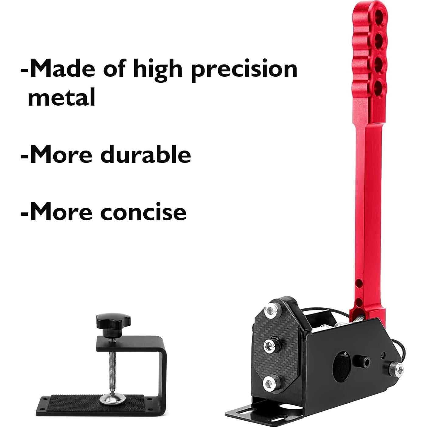 Freno de Mano USB Aikeec con Abrazadera Rojo para PC