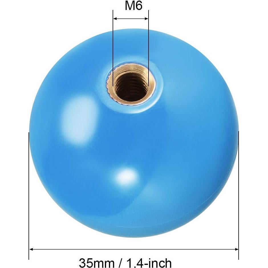 Joystick Bola Superior uxcell 35mm Repuesto Arcade Azul 2Pcs