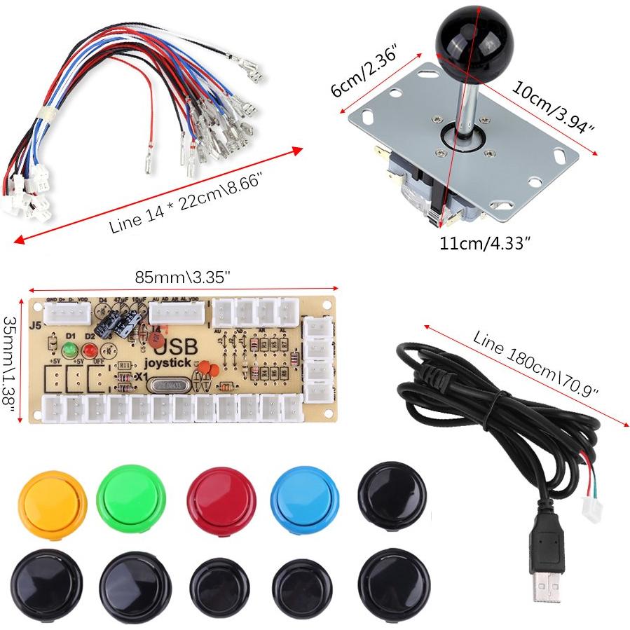 Kit de Juego DIY Walfront con Joystick y Codificador USB