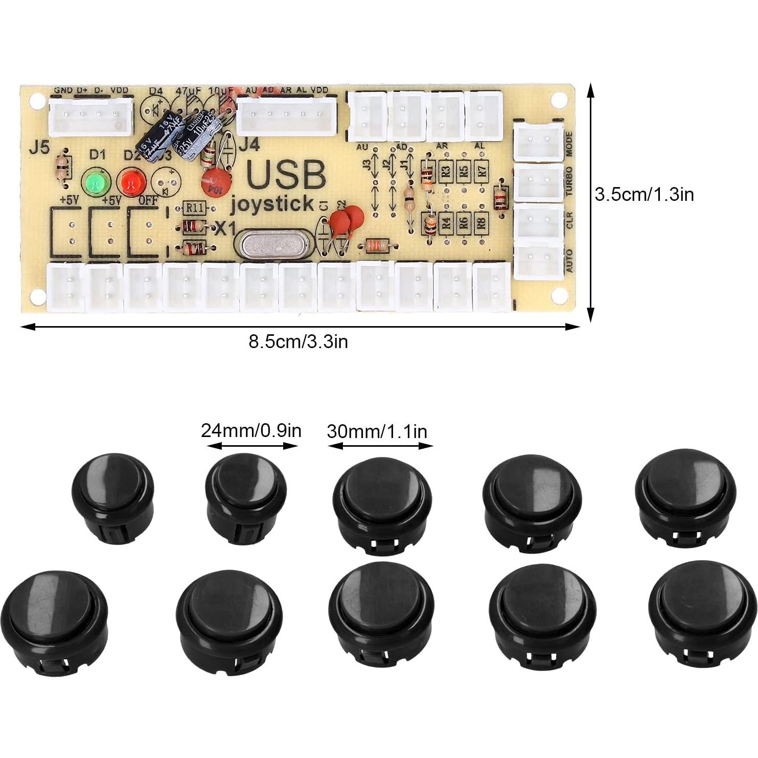 Kits de Joystick Hilitand para Juegos DIY USB 8 Direcciones