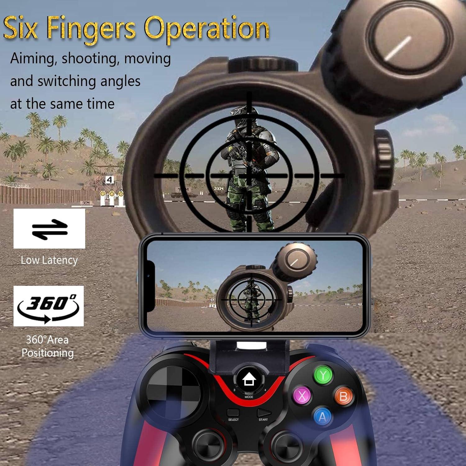 Controlador de Juego Móvil arVin para iPhone y Android Rojo