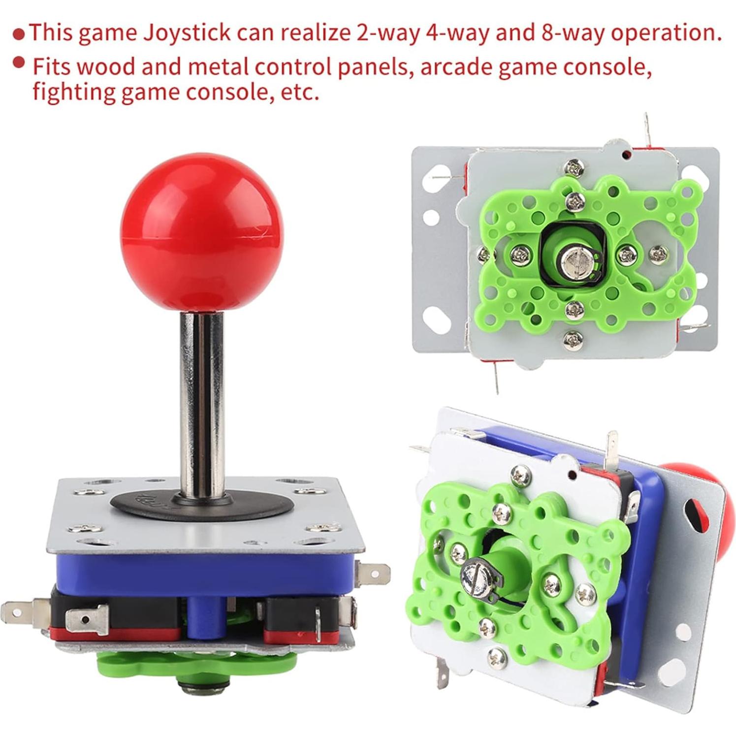 Joystick Arcade Zippy 2/4/8 Vías Ajustable para Juegos
