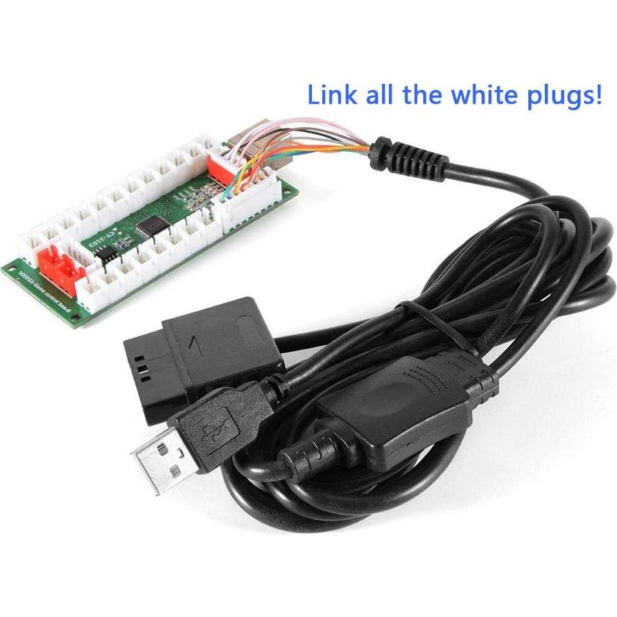 Controlador Arcade SJ@JX Kit DIY USB PS2 Sin Retraso