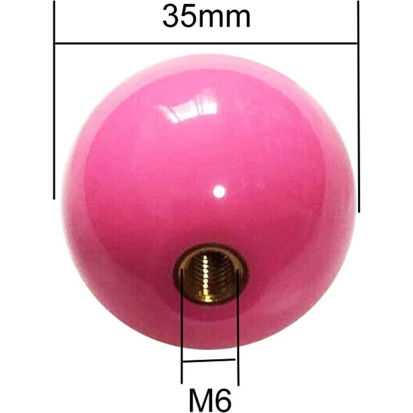 Cabeza de Joystick Redonda Lasenersm 35mm Rosa - 2 Piezas