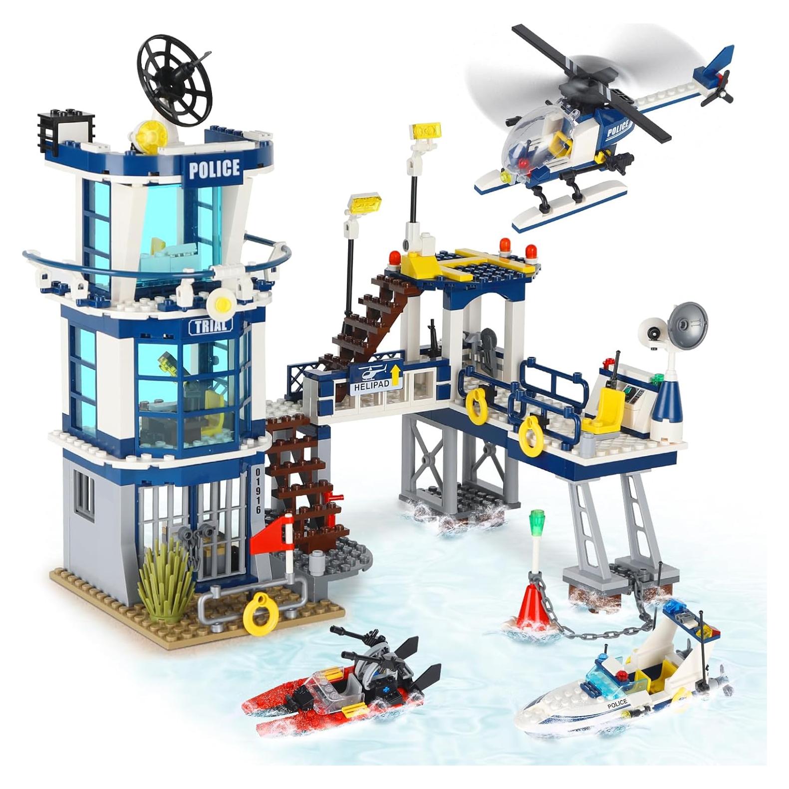 Conjunto de Edificios Policía QMAN 565 Piezas para Niños