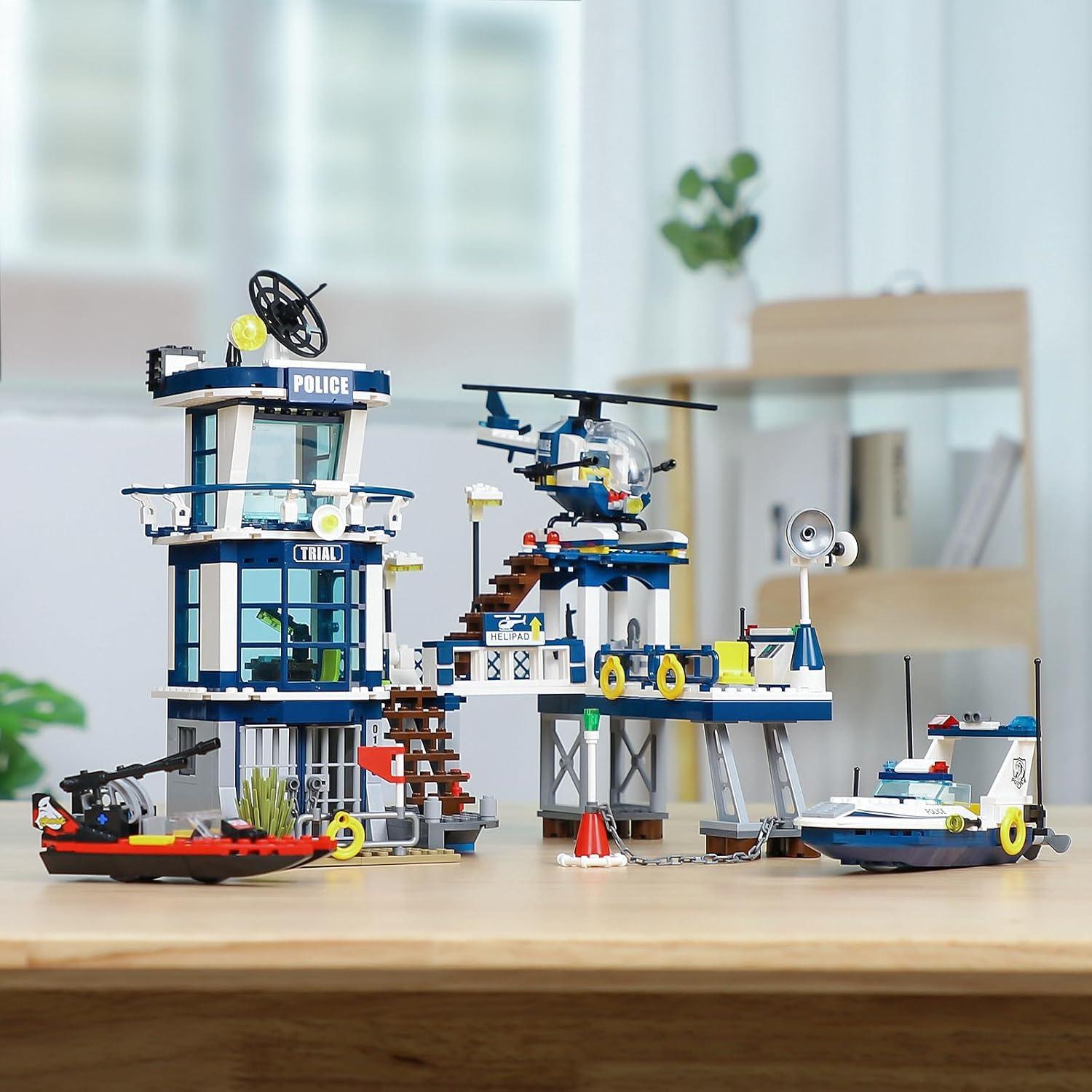 Conjunto de Edificios Policía QMAN 565 Piezas para Niños