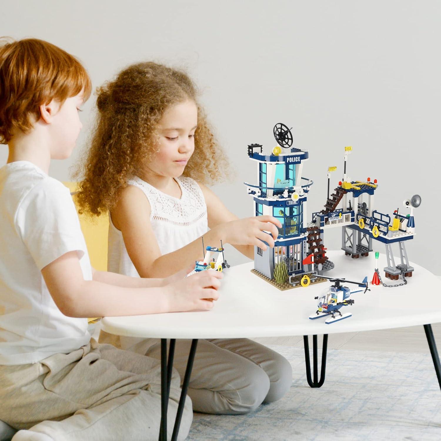 Conjunto de Edificios Policía QMAN 565 Piezas para Niños