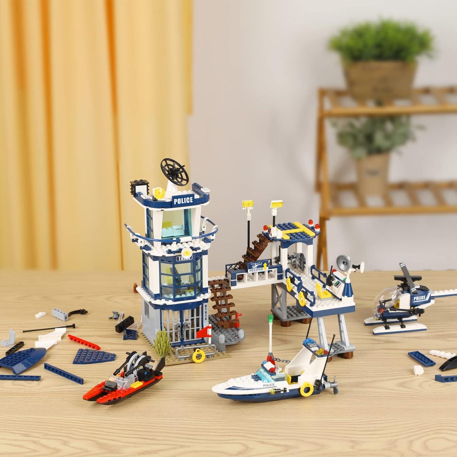 Conjunto de Edificios Policía QMAN 565 Piezas para Niños