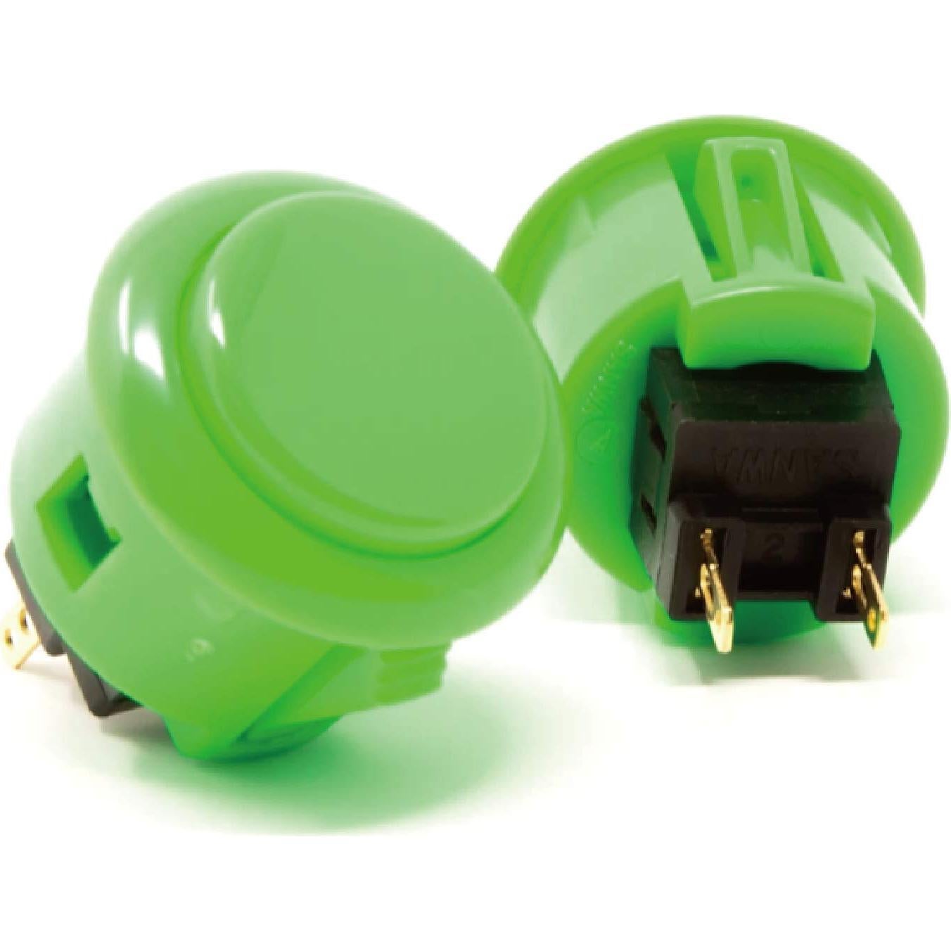 Botones Sanwa OBSF-24 Verde 24mm para Joystick Arcade