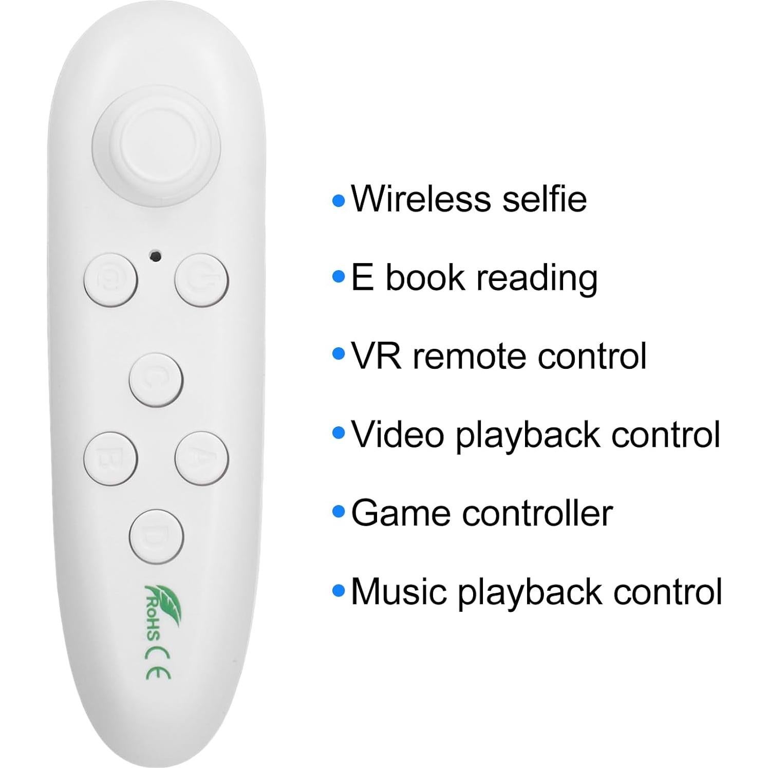 Controlador Remoto Joystick VR Keenso Bluetooth 2-10m Blanco