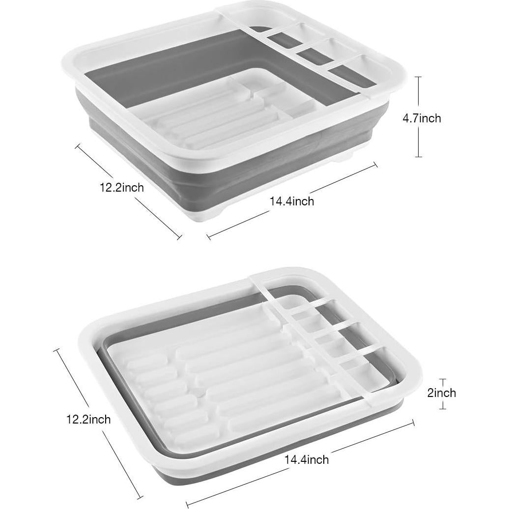 Estante Plegable THANSTAR para Secar Platos 31.5x36.6cm