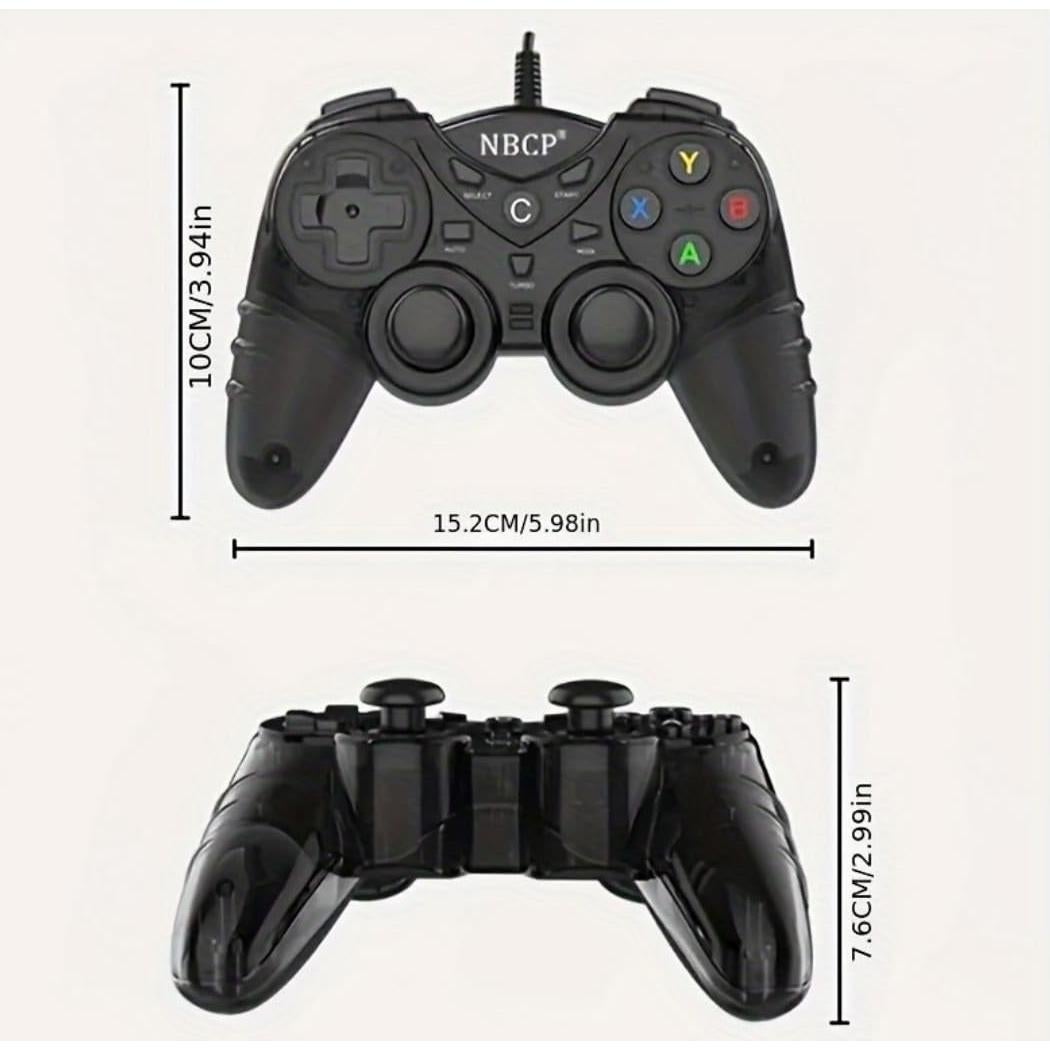 Controlador USB NBCP para PS3 y PC con vibración y Turbo