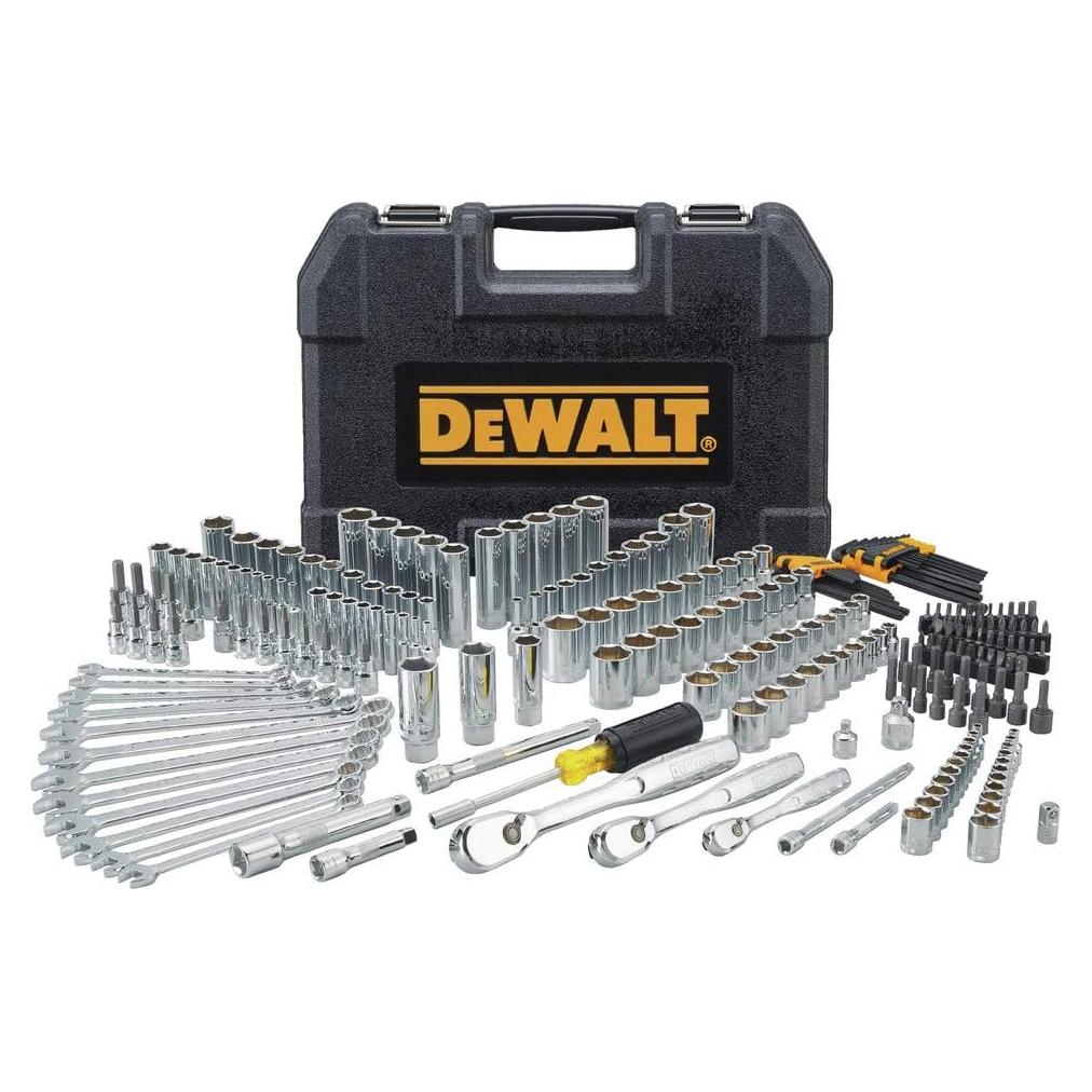 Juego de Herramientas Mecánicas DEWALT 247 Piezas Acero Aleado