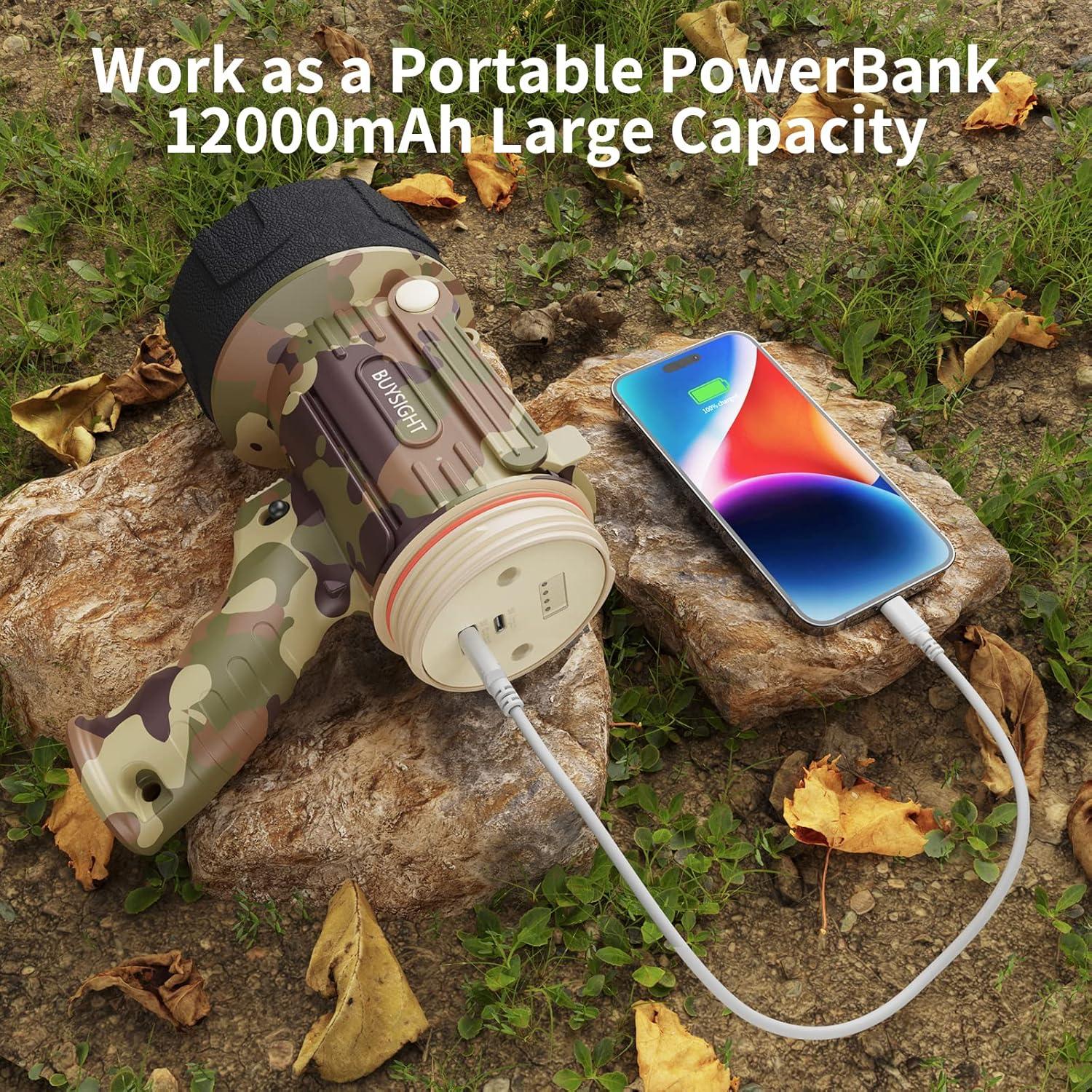 Linterna Recargable BUYSIGHT 1000000 lúmenes Impermeable