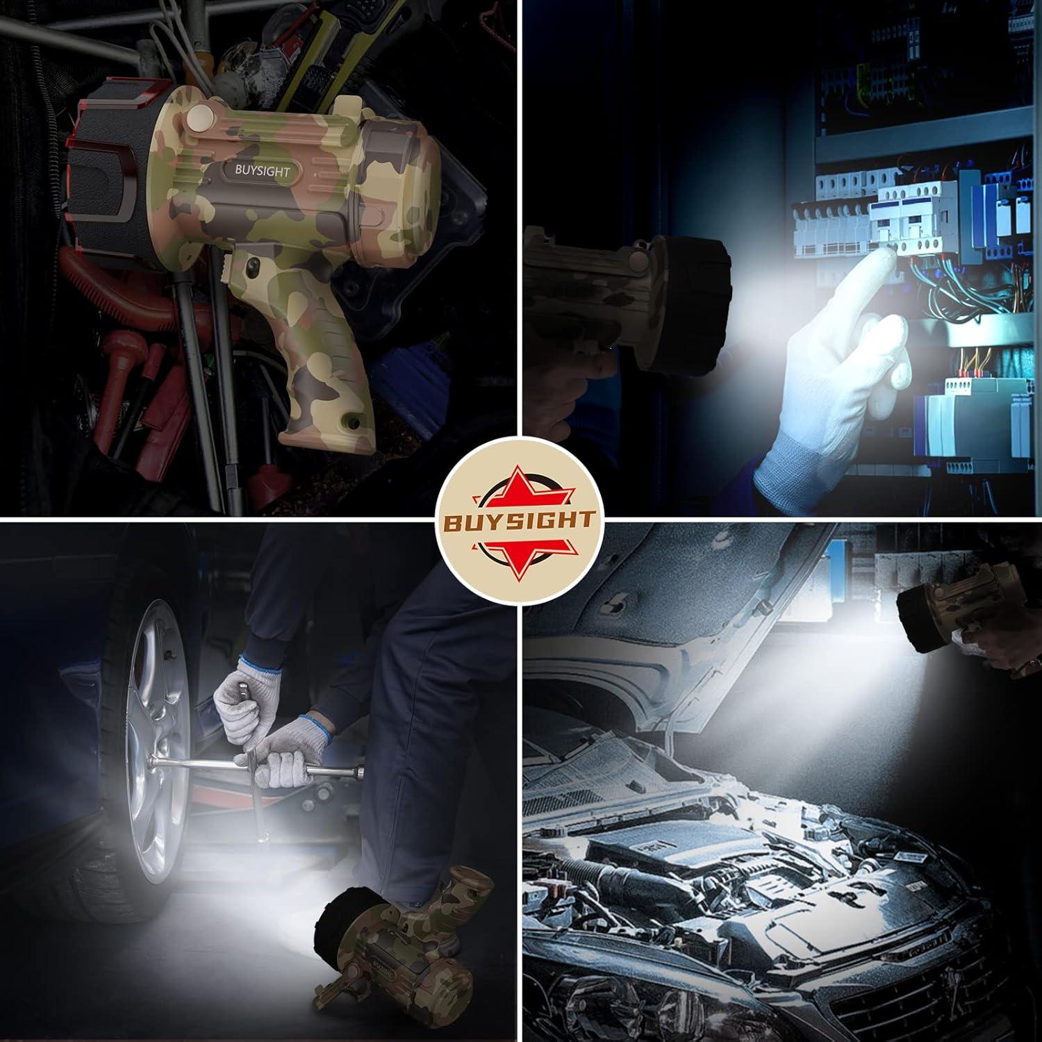 Linterna Recargable BUYSIGHT 1000000 lúmenes Impermeable