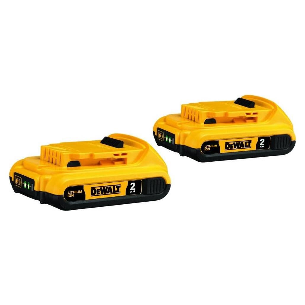 Batería DEWALT 20V MAX DCB203-2 Compacta 2.0Ah Paquete 2