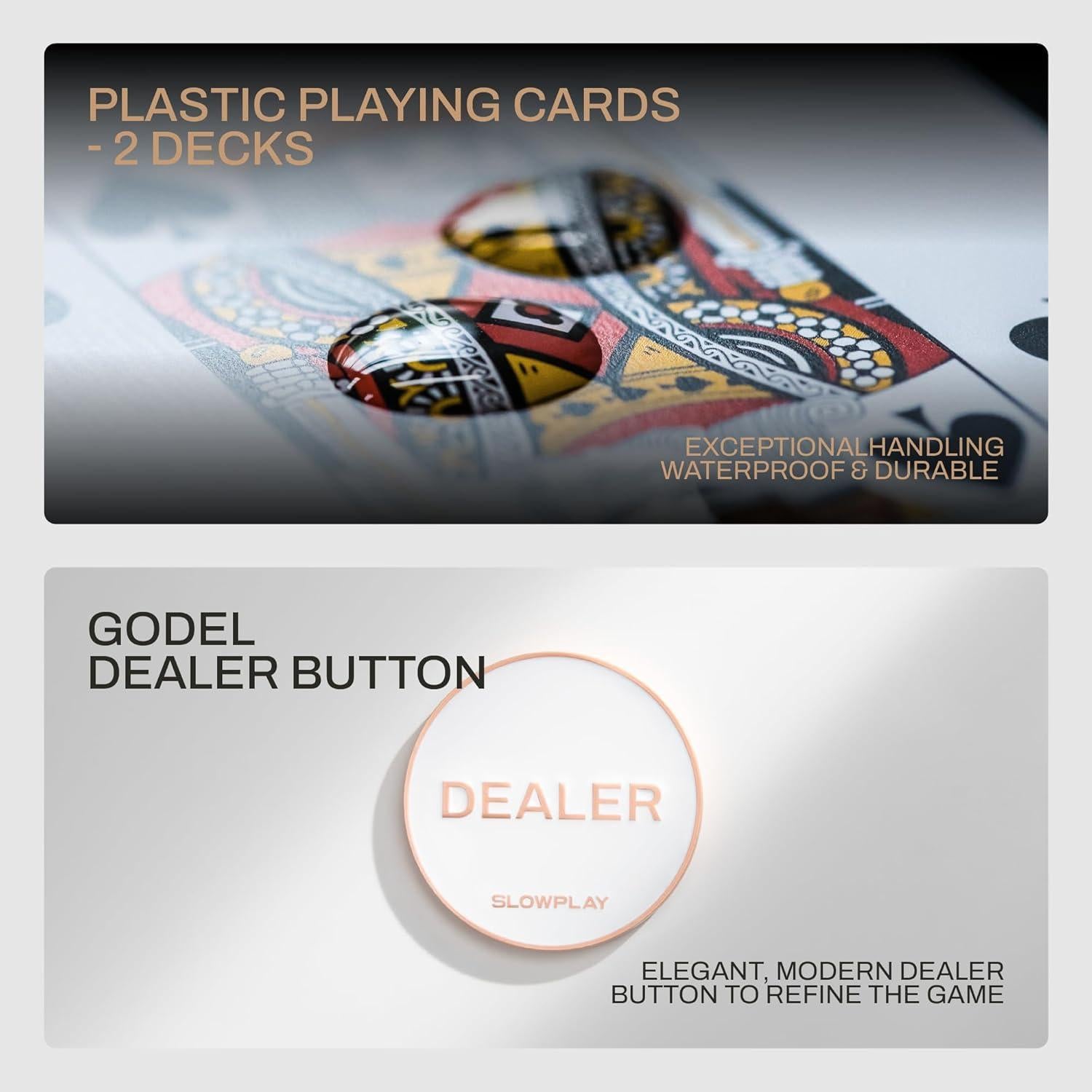 Fichas de Póker SLOWPLAY Godel 300 PCS 14g con Estuche