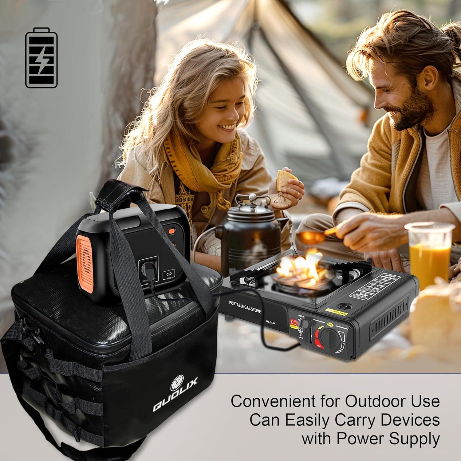 Fireproof Camping Stove Storage Bag - 2500°F Heat Resistant & IPX4 Waterproof Portable Carry Case, 13.7x11x9.8 Inch Durable Camping Organizer for Outdoor Backpacking, Hiking Cookware, and Picnic