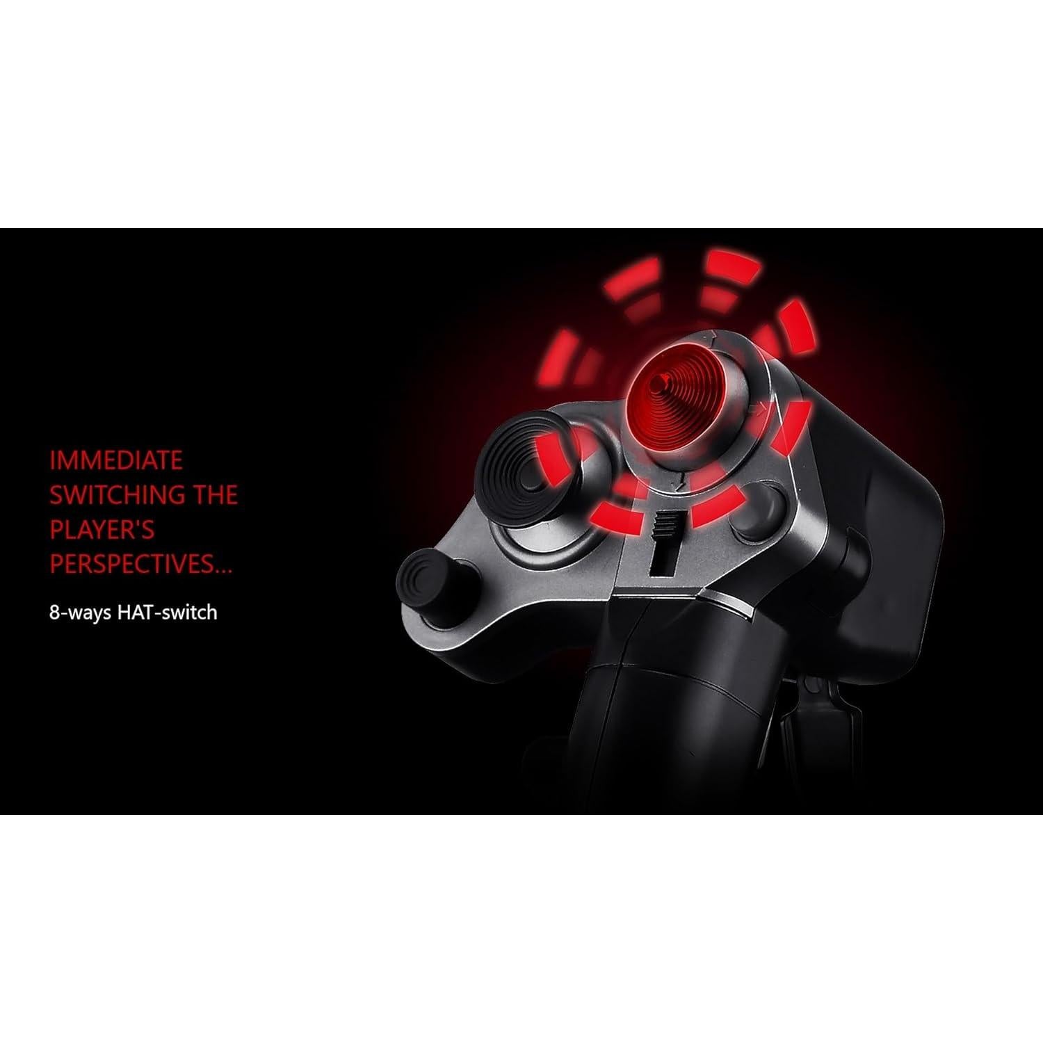 Joystick de Simulación de Vuelo Cobra V5 Flashfire