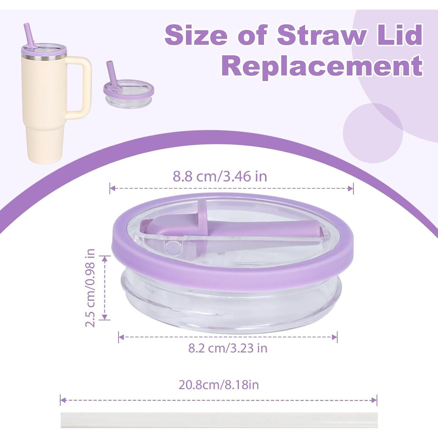 Tapa Reemplazo 30 oz Stanley Quencher Morado 2 Pcs