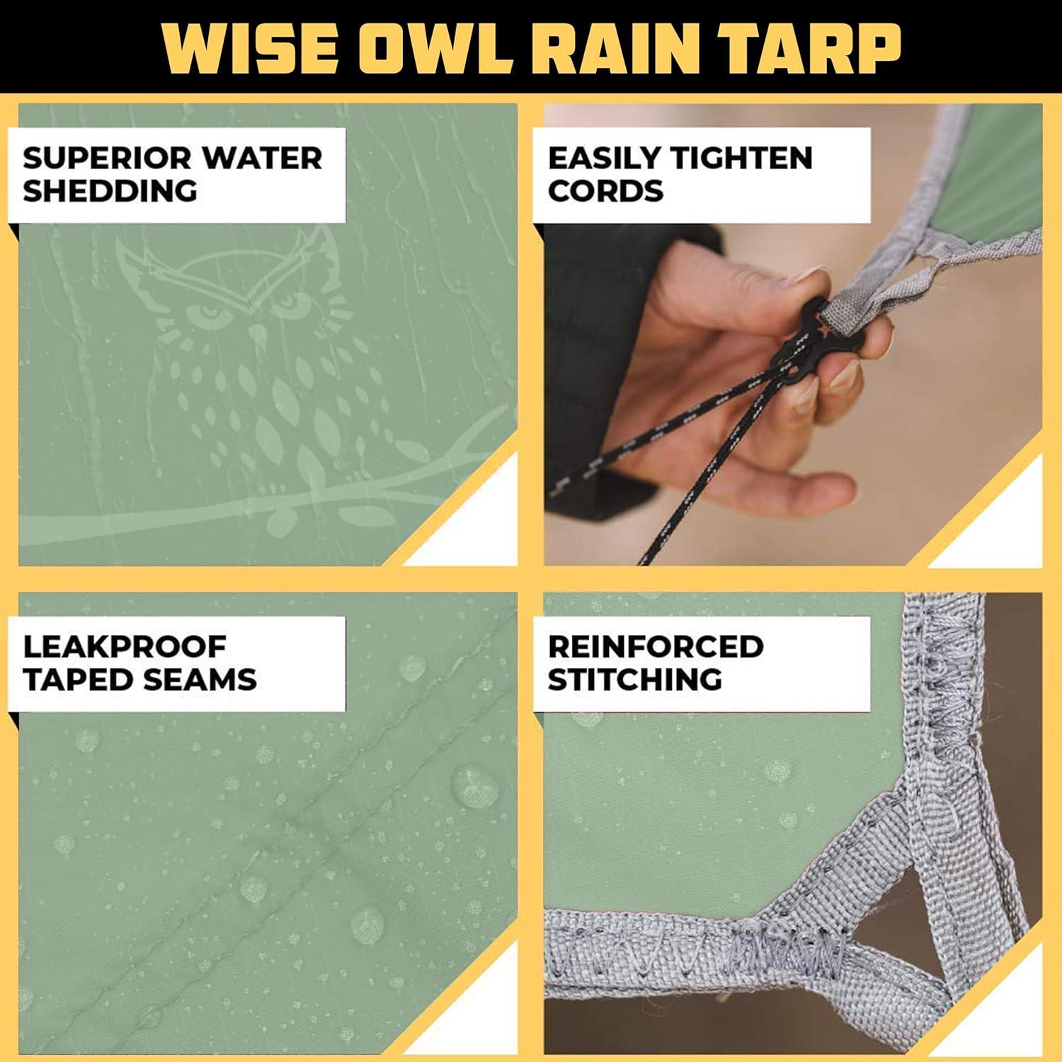 Toldo de Camping Wise Owl 3,35x2,74m Impermeable Portátil