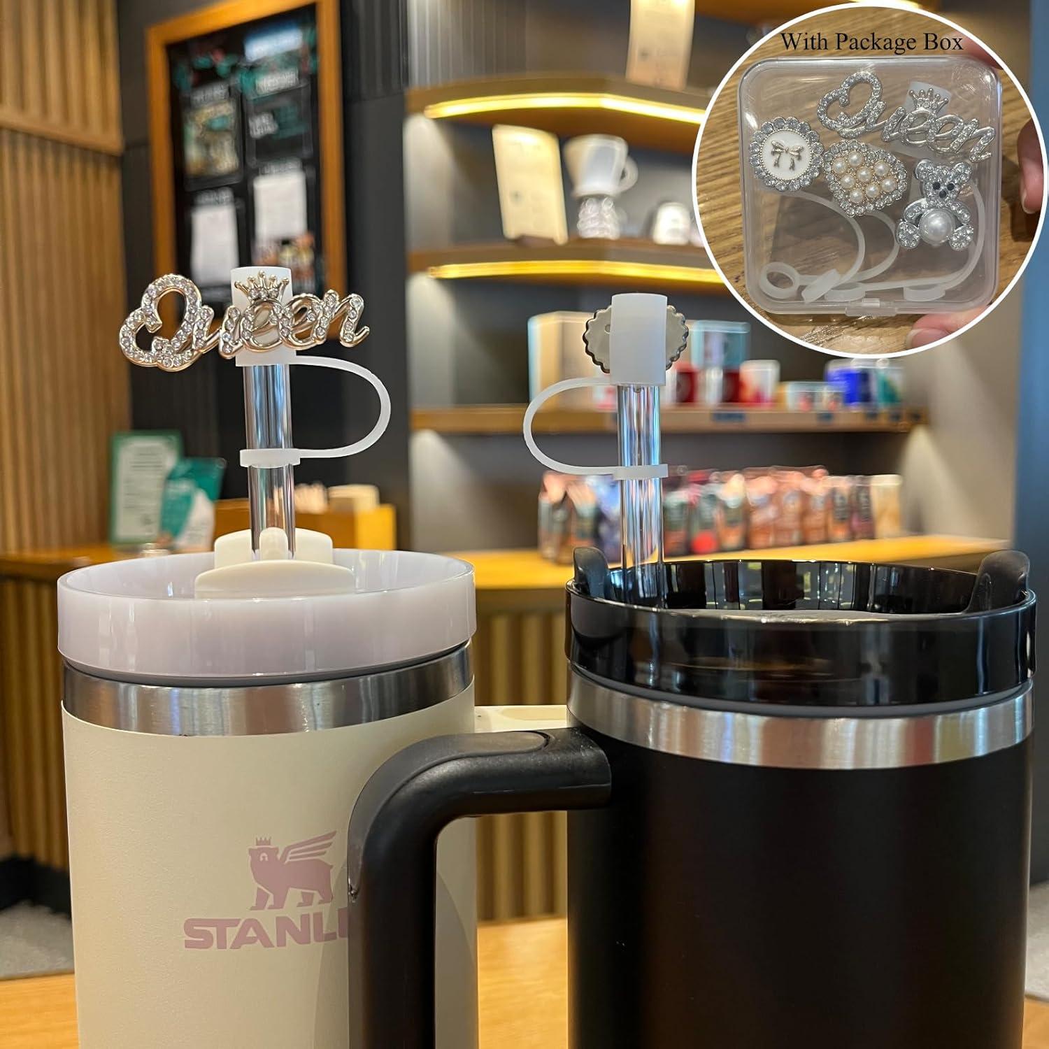 Cubierta de Paja Amreich con Brillantes para Tazas Stanley