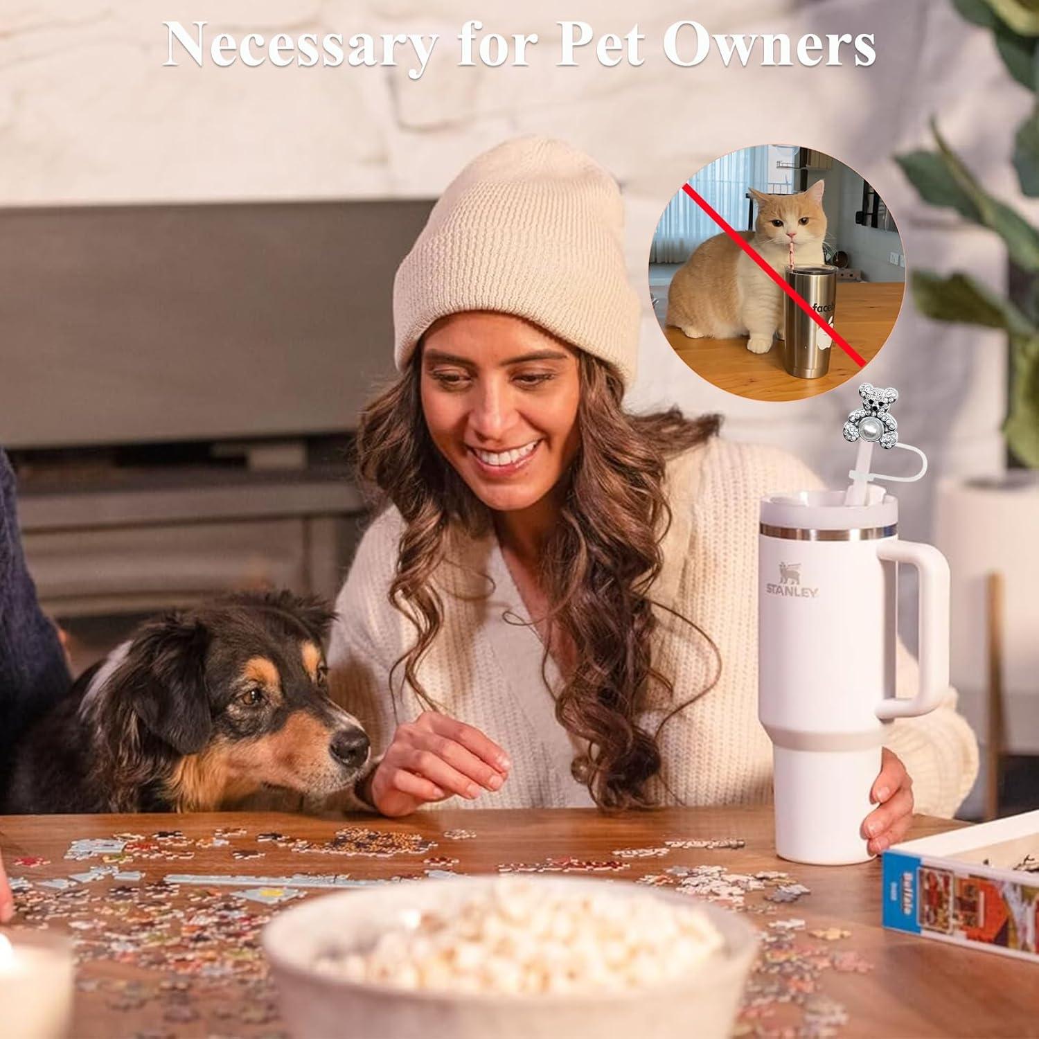 Cubierta de Paja Amreich con Brillantes para Tazas Stanley