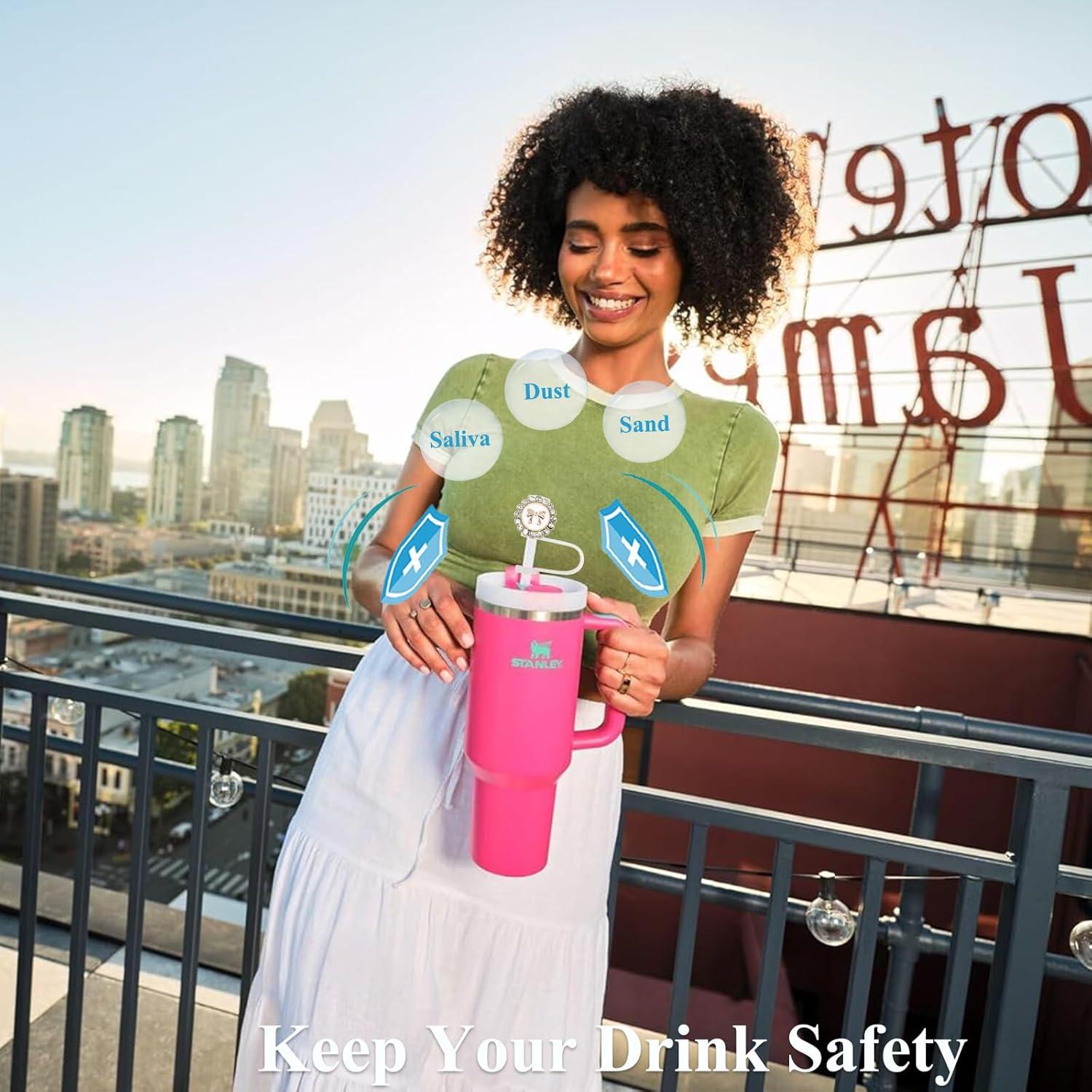 Cubierta de Paja Amreich con Brillantes para Tazas Stanley