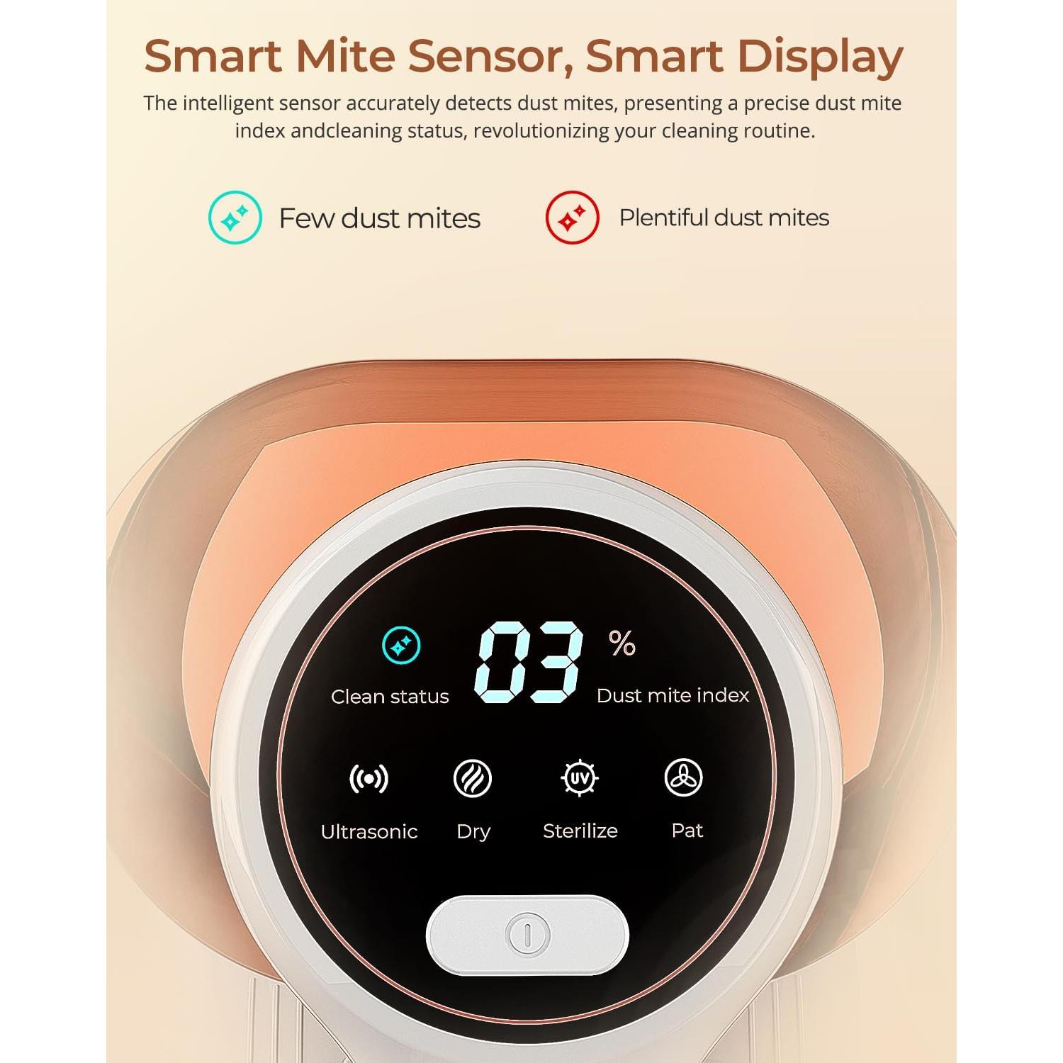 Aspiradora de Cama JIGOO J300 con Luz UV y 500W