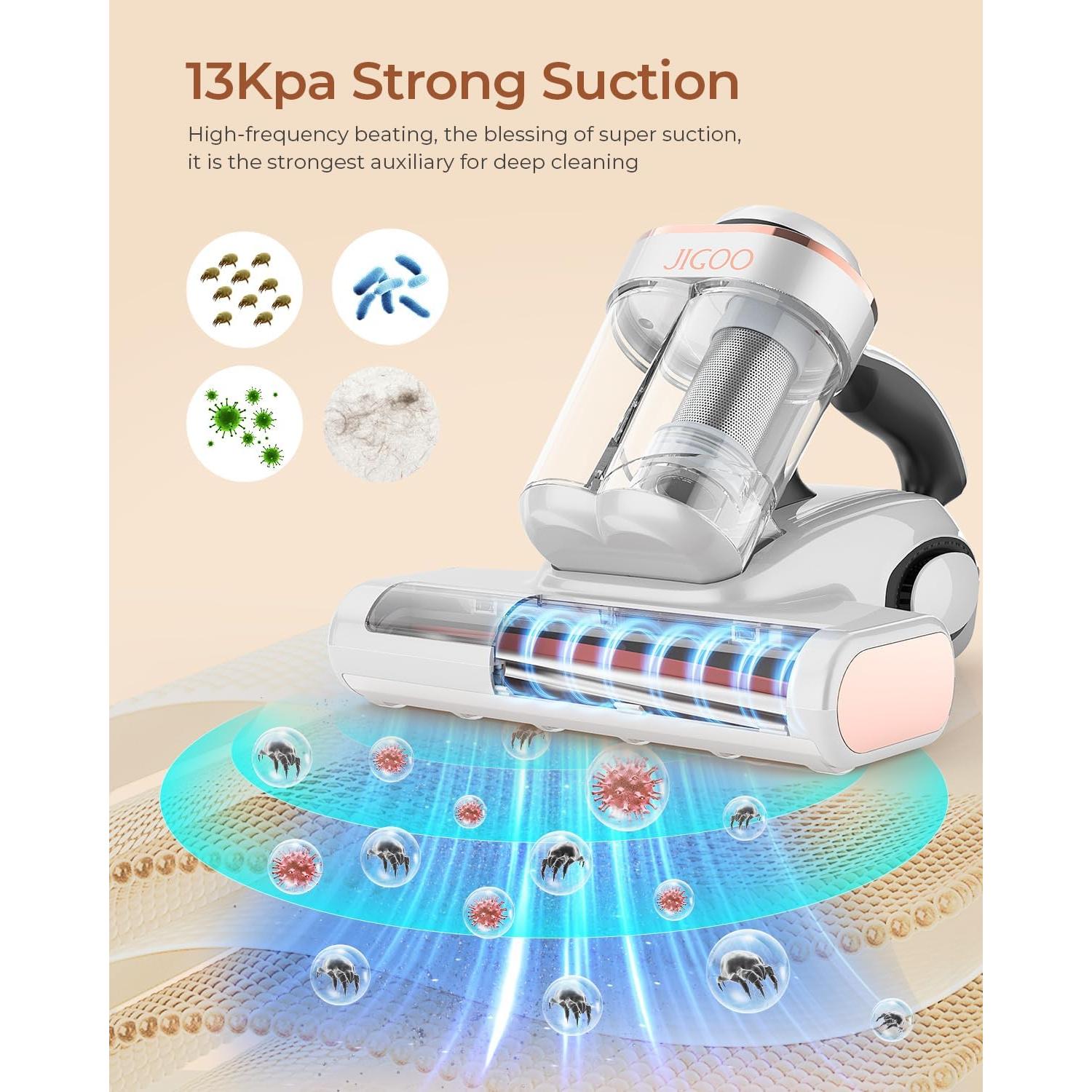 Aspiradora de Cama JIGOO J300 con Luz UV y 500W