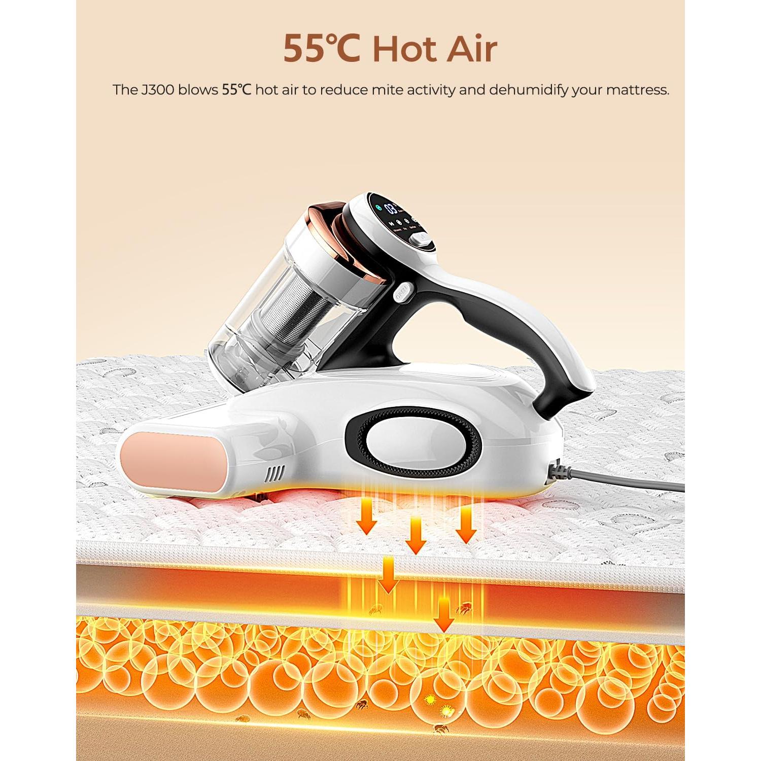 Aspiradora de Cama JIGOO J300 con Luz UV y 500W