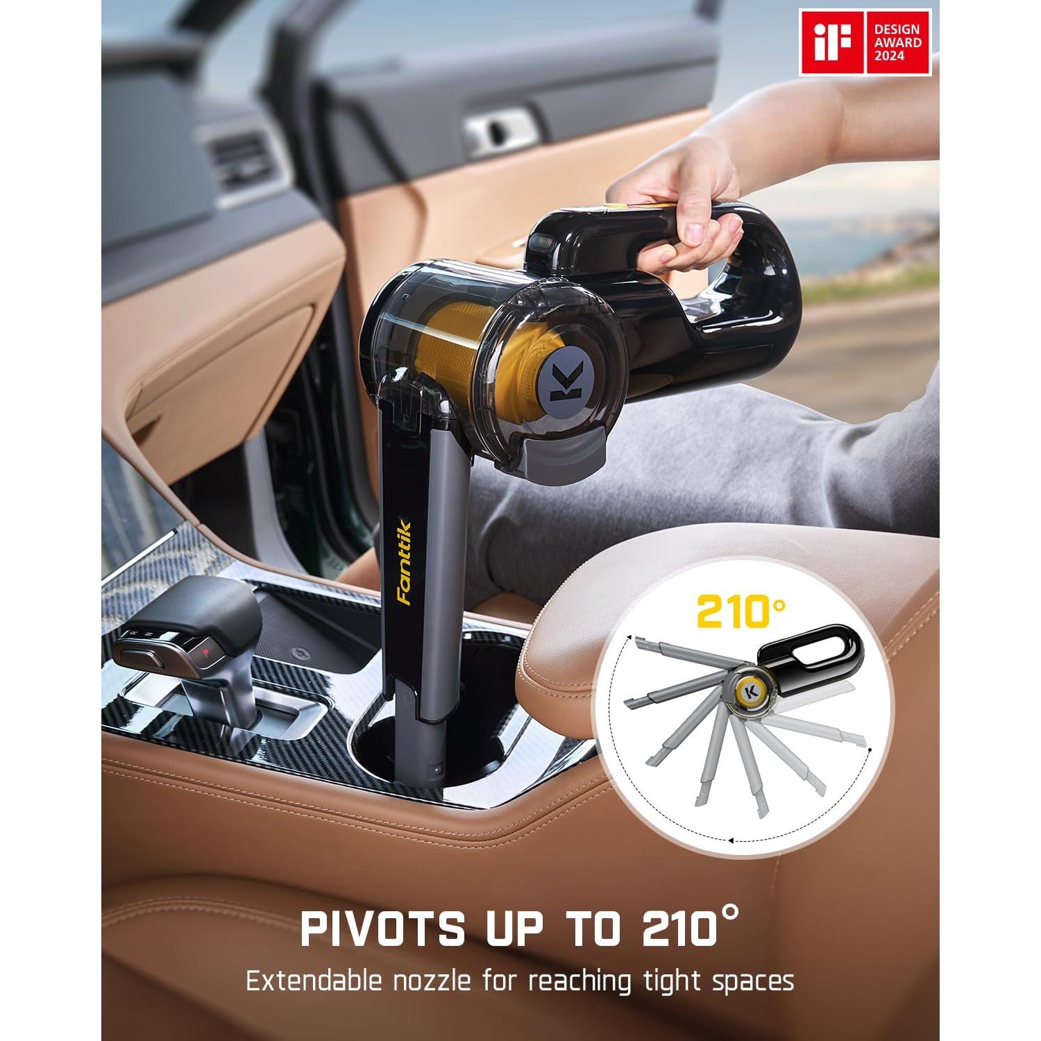 Aspiradora de Coche Inalámbrica Fanttik Fold V10 Apex 17000Pa