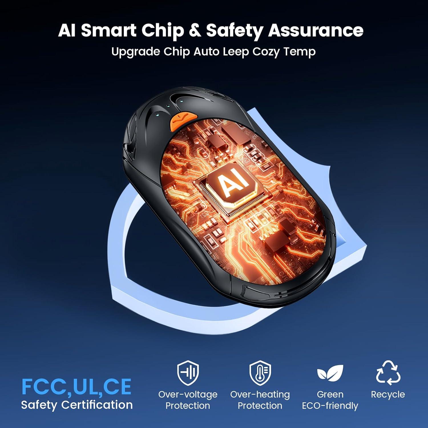 Calentadores de Manos POMPONGO 6000mAh 20h Recargables