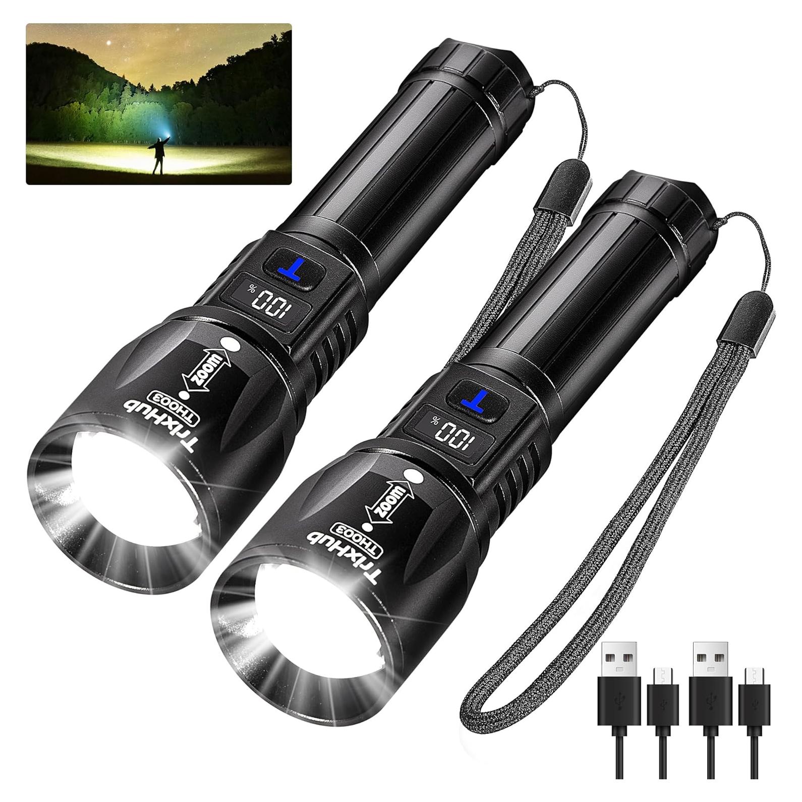 Linternas Recargables TrixHub TH003 990,000 Lúmenes 5 Modos