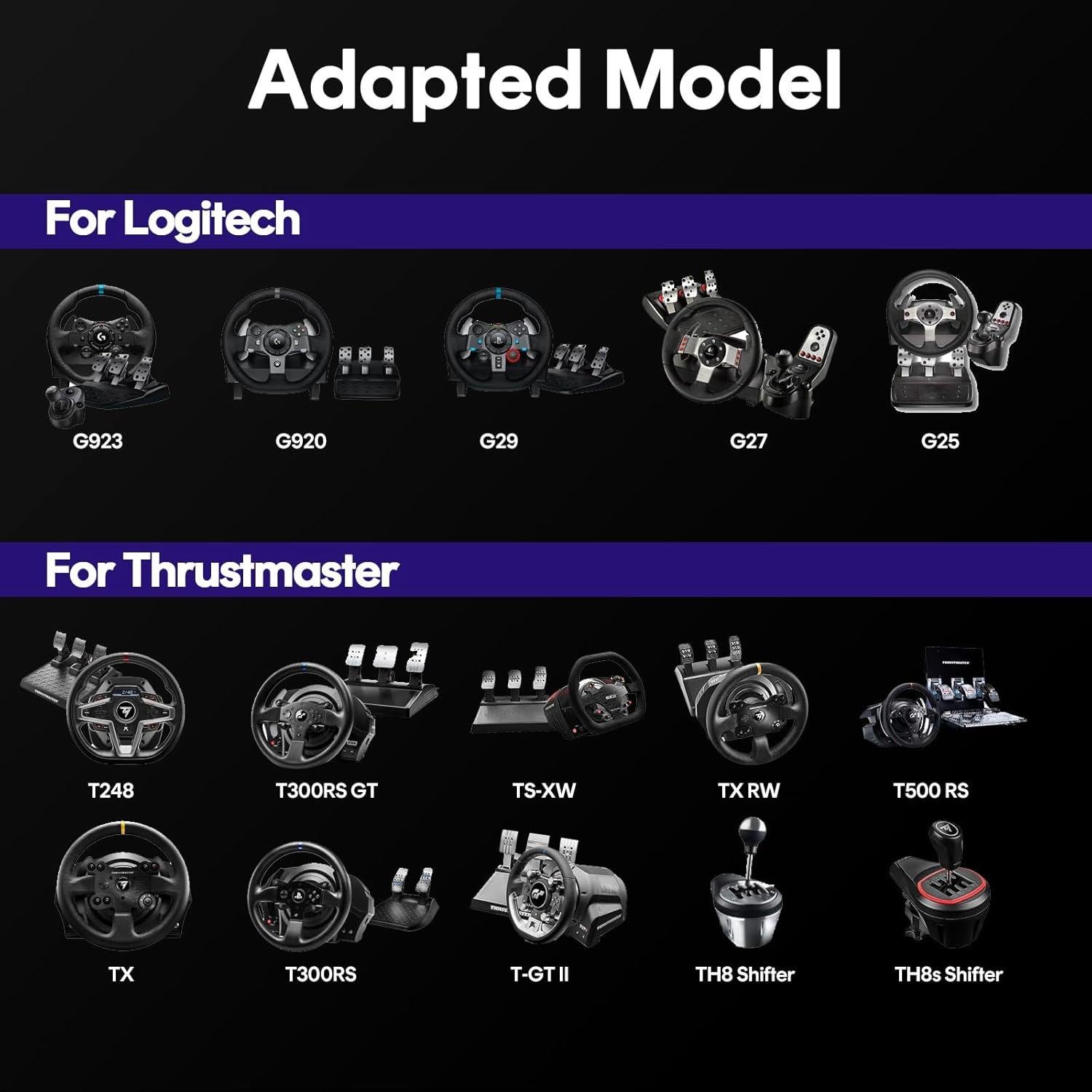 DIWANGUS Racing Wheel Stand Racing Simulator Cockpit Tilt-Adjustable Steering Wheel Stand for Logitech G29 G920 G923 G25 G27 Thrustmaster T300Rs T300Gt T150Rs Supporting TX Xbox PS4 PS5 PC Accessories