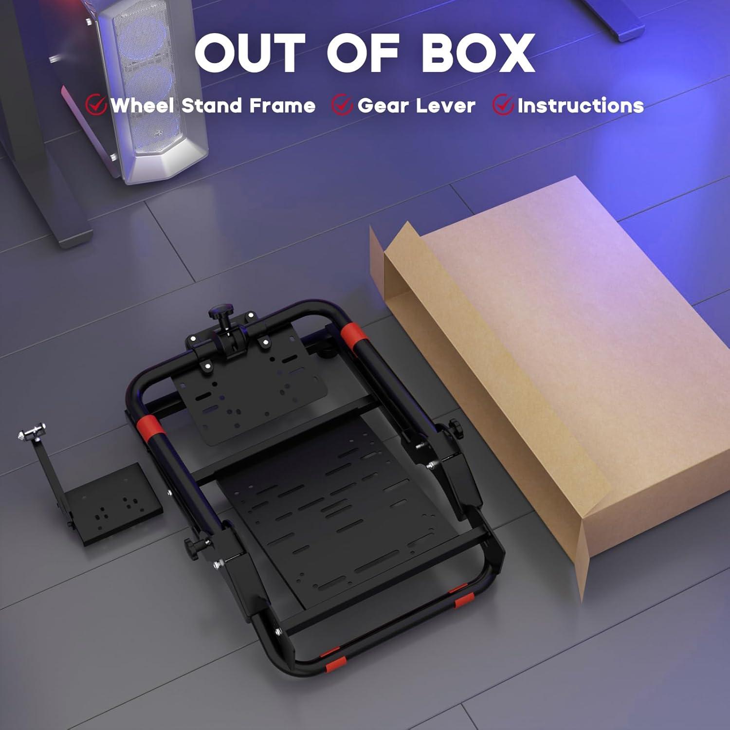 DIWANGUS Racing Wheel Stand Racing Simulator Cockpit Tilt-Adjustable Steering Wheel Stand for Logitech G29 G920 G923 G25 G27 Thrustmaster T300Rs T300Gt T150Rs Supporting TX Xbox PS4 PS5 PC Accessories