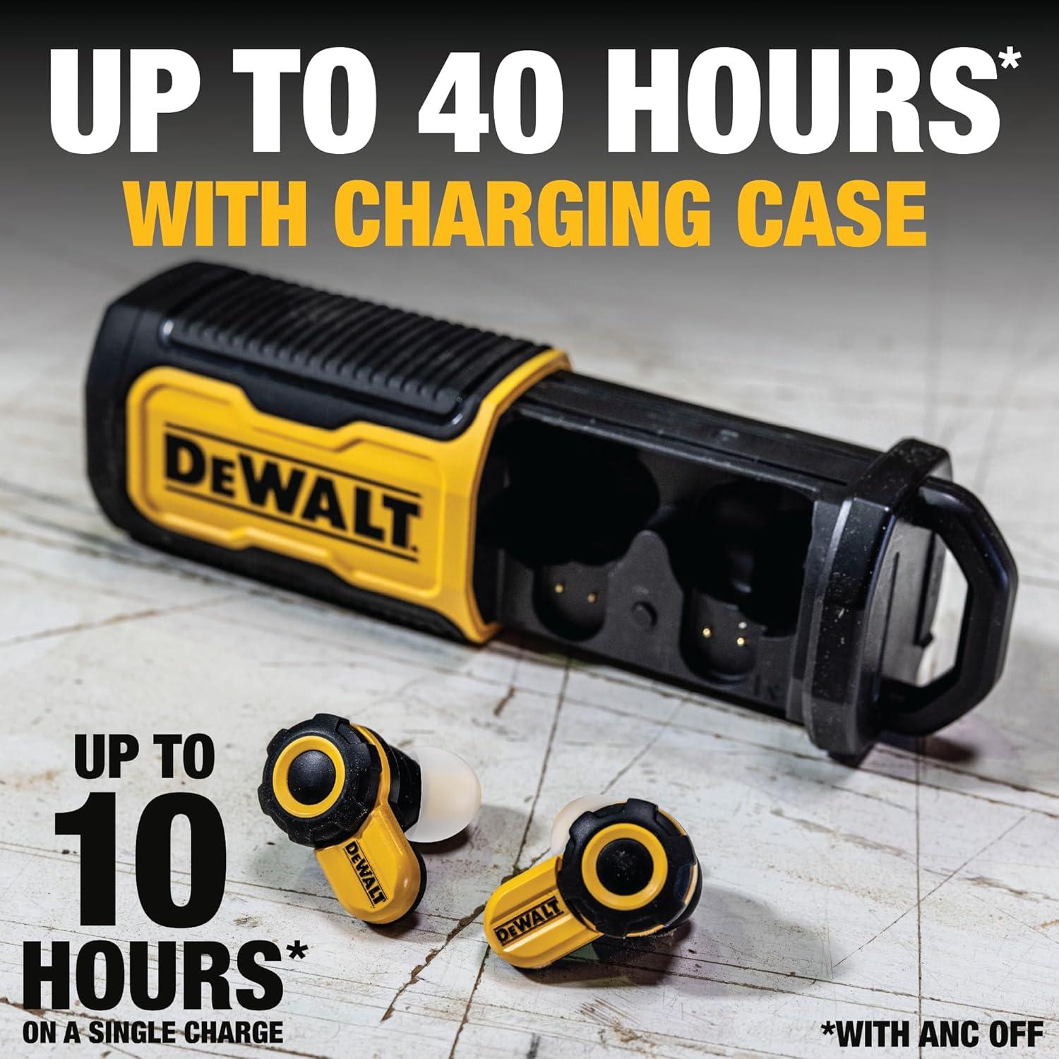 Auriculares Inalámbricos DEWALT PRO-X2 ANC Bluetooth IP54