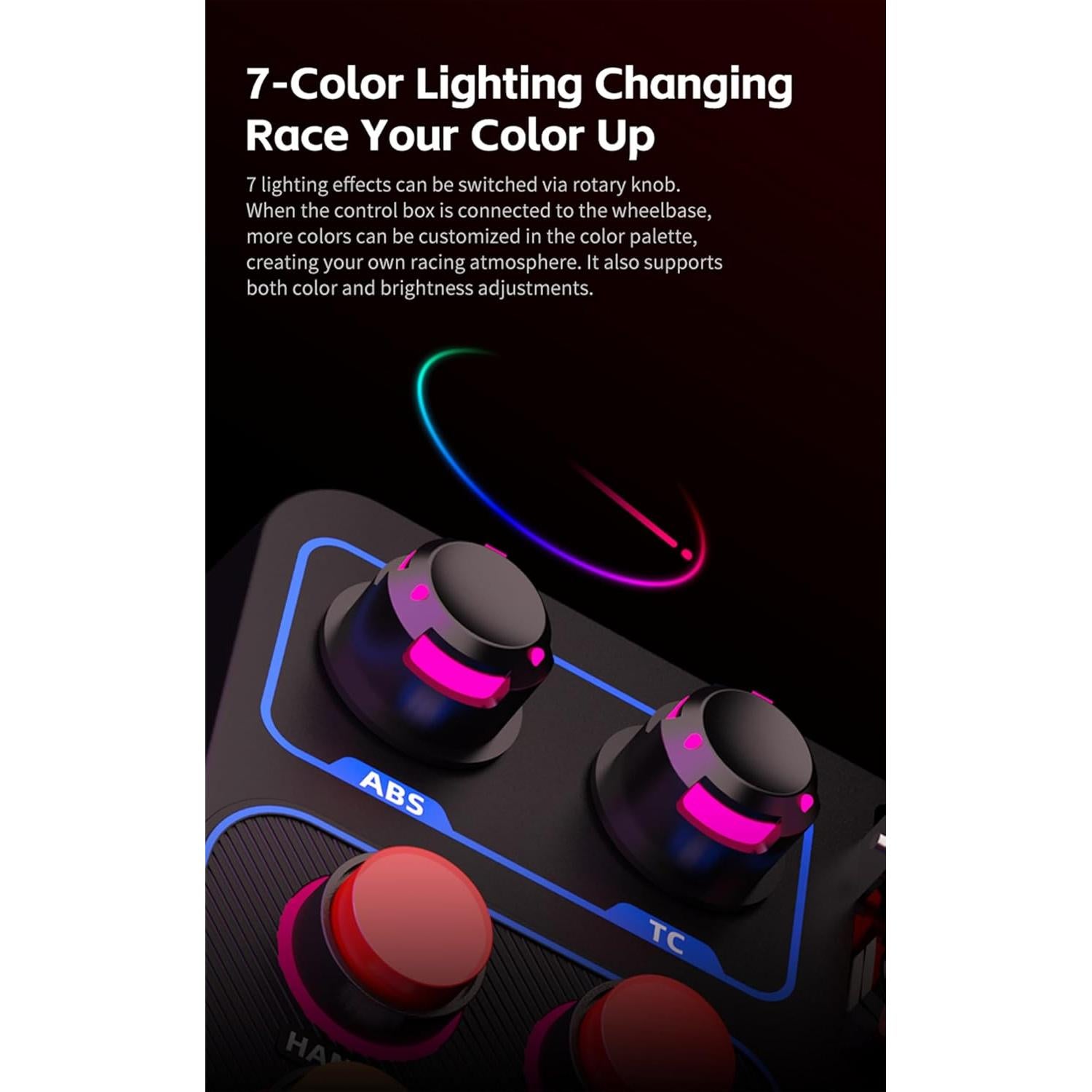 Caja de Botones de Carreras PXN CB1 30 Botones RGB PC