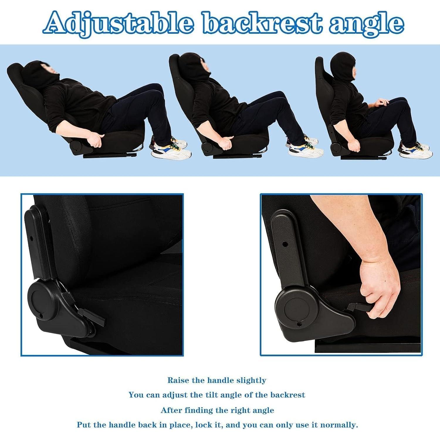 Asiento de Carreras Supllueer Ajustable Transpirable 88.9 cm