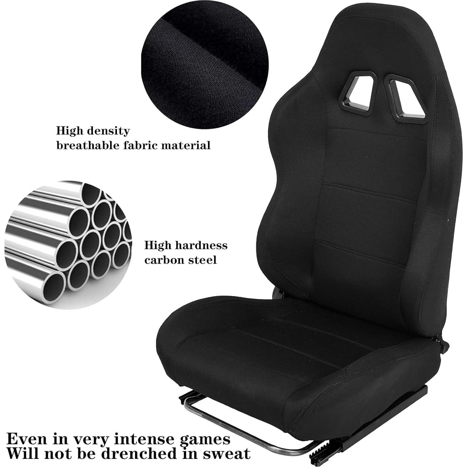 Asiento de Carreras Supllueer Ajustable Transpirable 88.9 cm