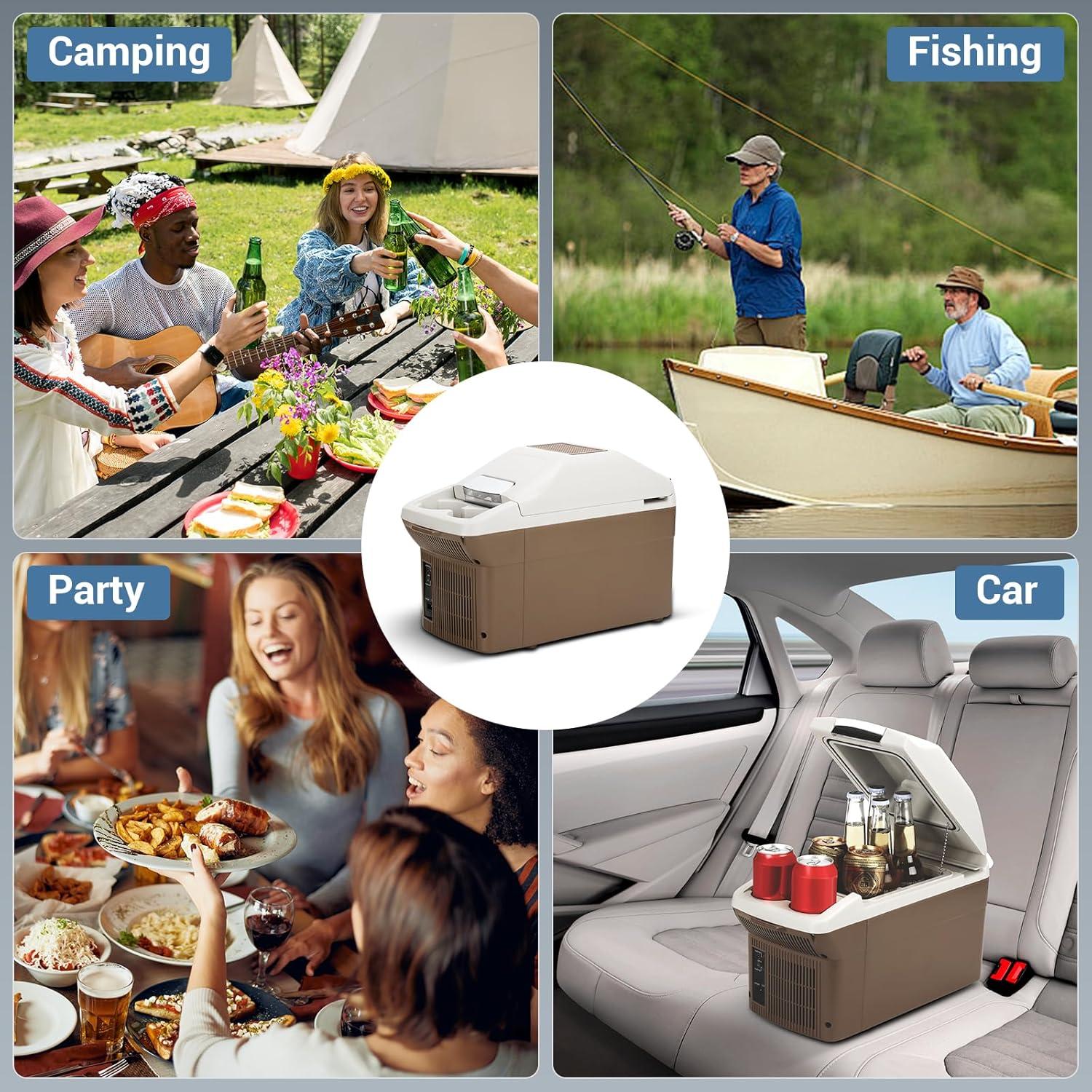 Refrigerador portátil PUNEDA 9L 12V para auto y camping