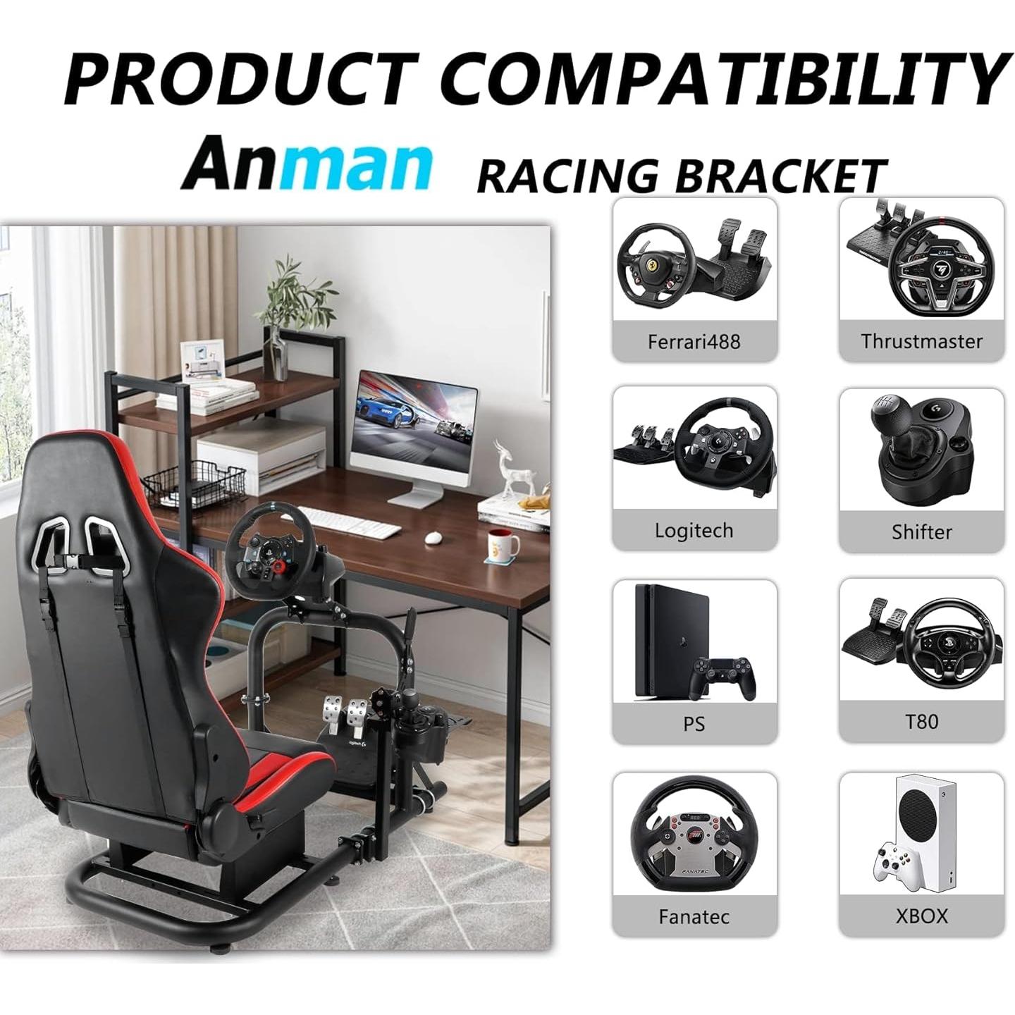 Soporte de Volante Anman G27 Pro Simulador Ajustable